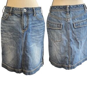Tommy Hilfiger 2000s‎ Y2K Retro Long Line Classic Denim Skirt Women's Size 6
